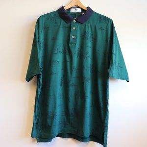 NWT Thomas E Wilson Green Golf Polo Shirt Men's XL